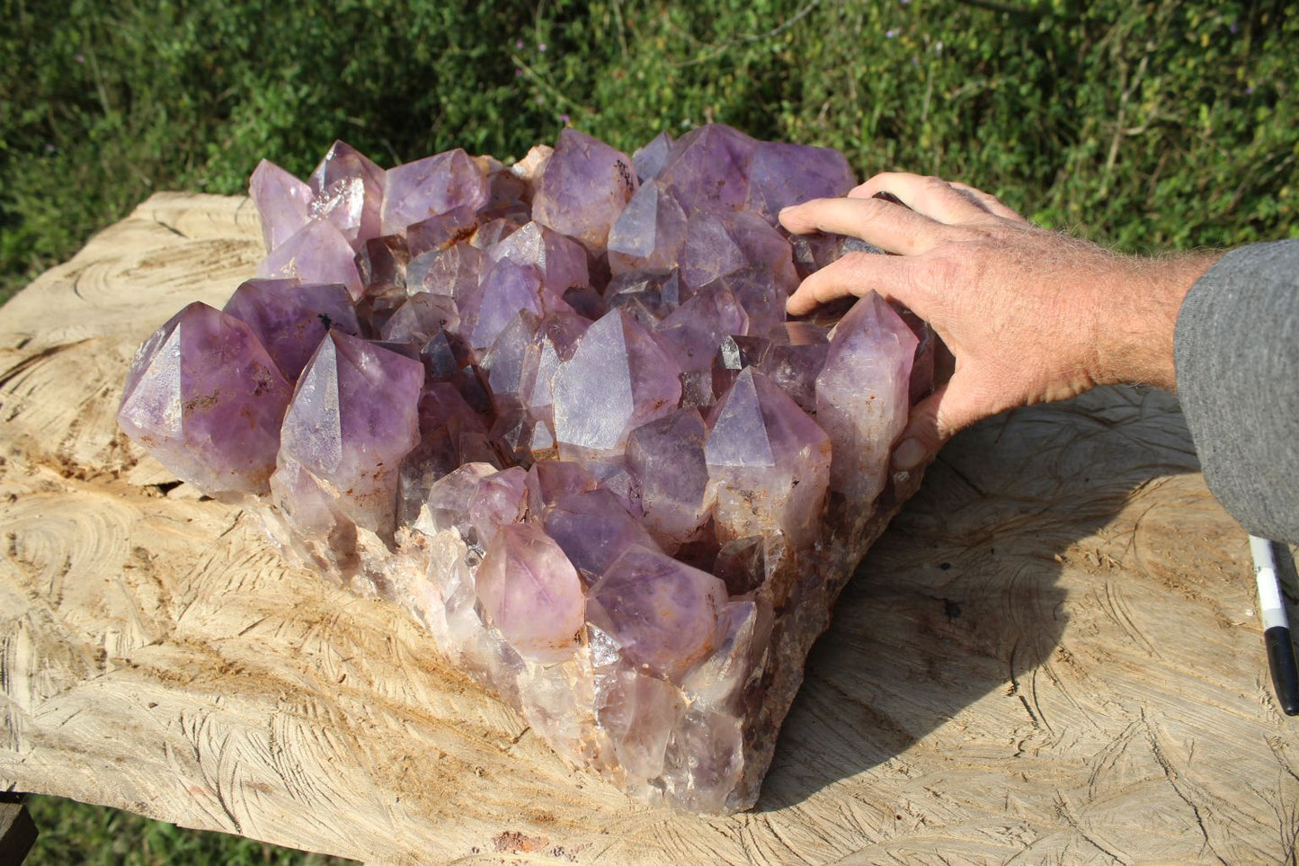 Huge Mumbwa Amethyst specimen