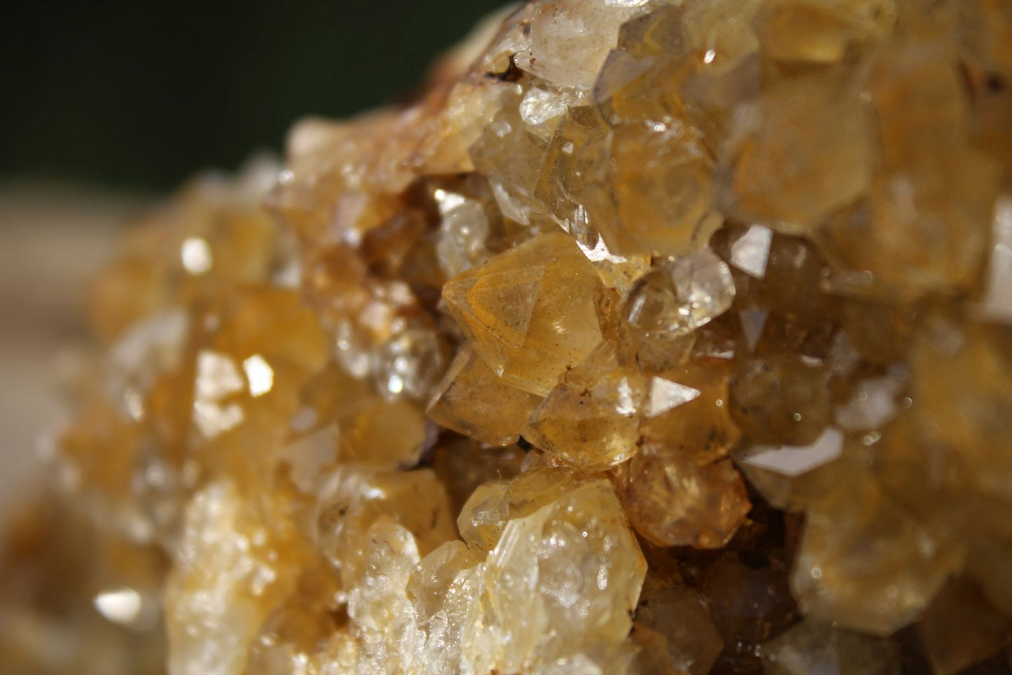 Limonite drusy Quartz specimen from Zambia