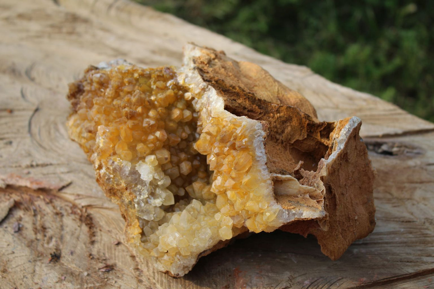 large Limonite drusy Quartz specimen