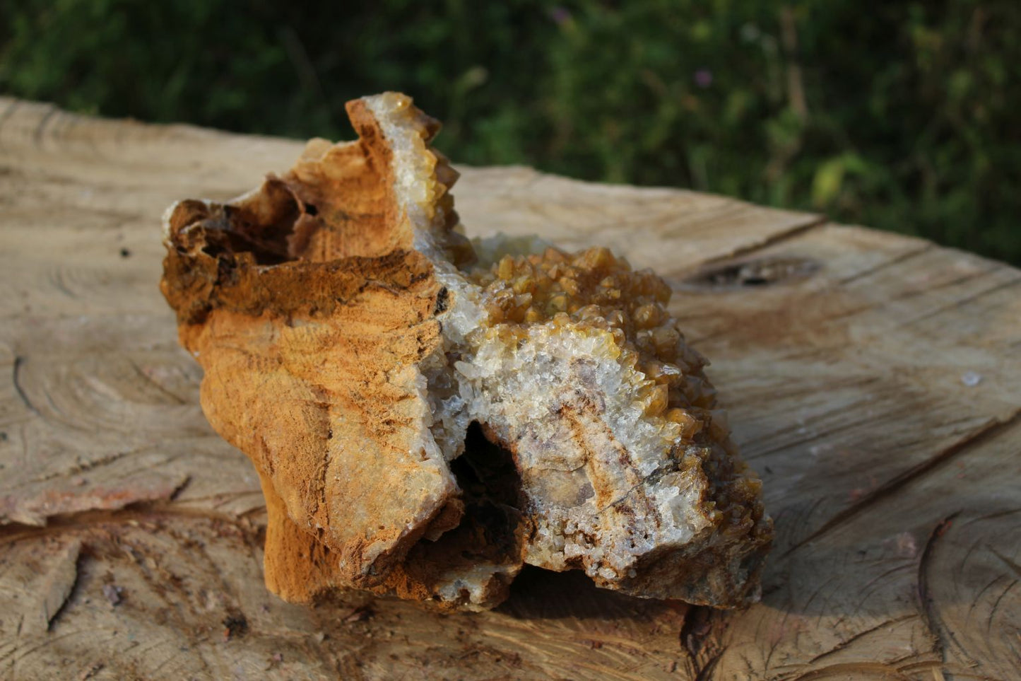 large Limonite drusy Quartz specimen