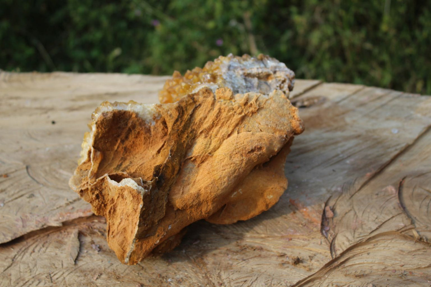 large Limonite drusy Quartz specimen
