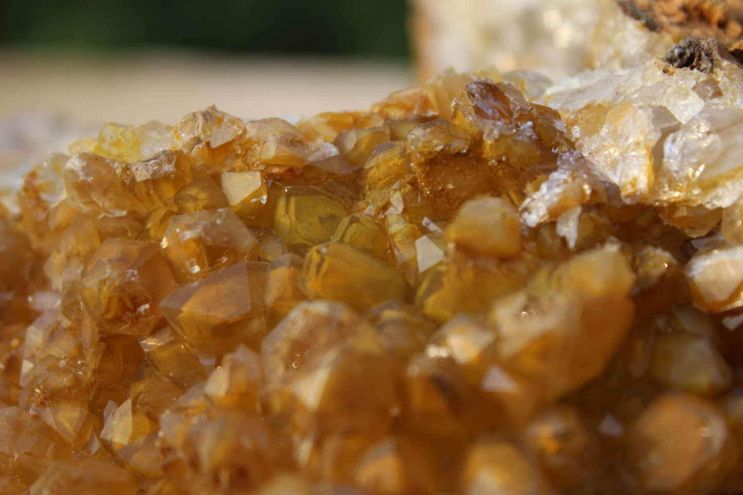 large Limonite drusy Quartz specimen