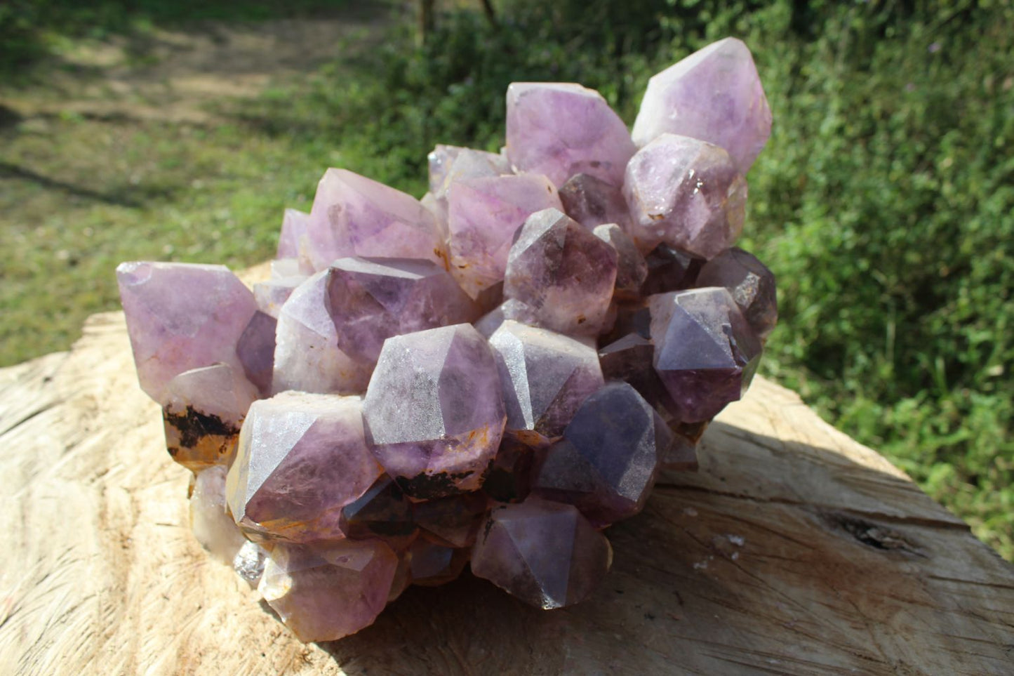 Extra large Zambian quartz crystal cluster
