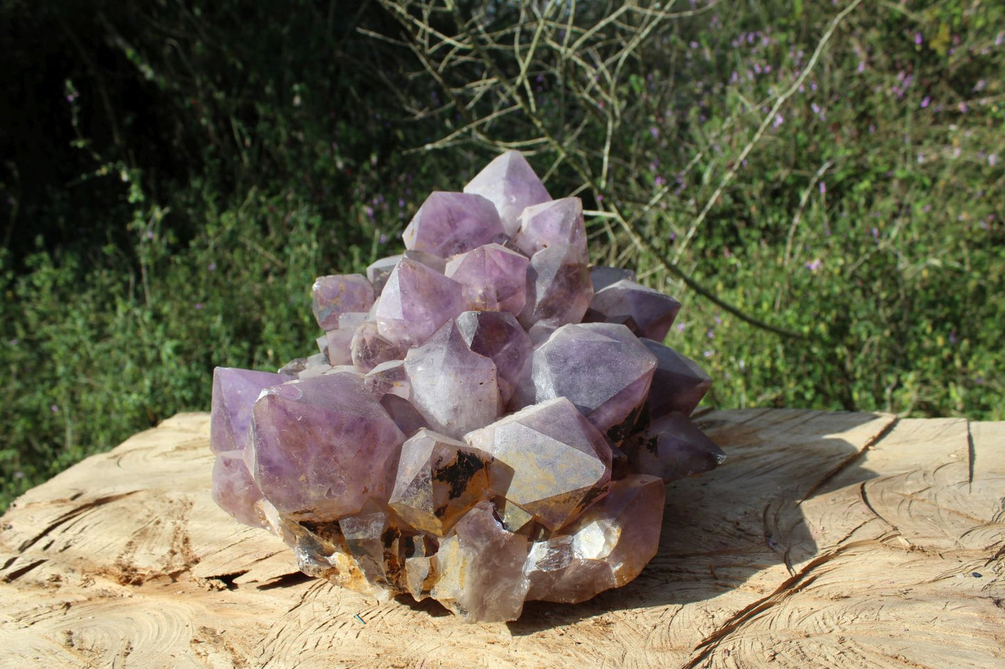 Extra large Zambian quartz crystal cluster