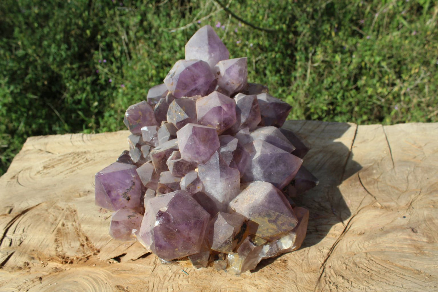 Extra large Zambian quartz crystal cluster