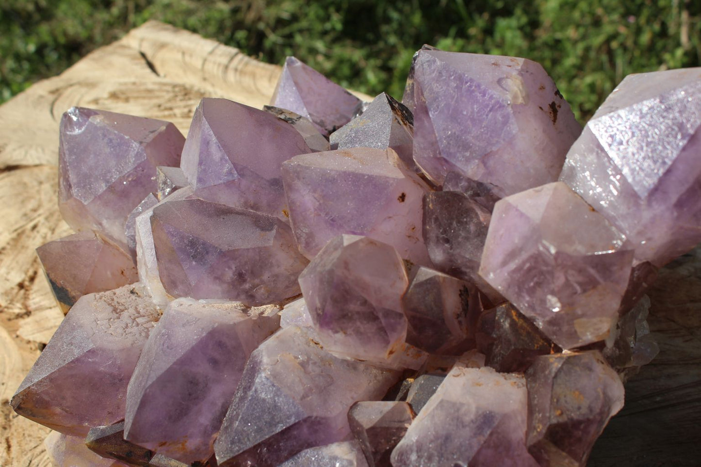 Extra large Zambian quartz crystal cluster