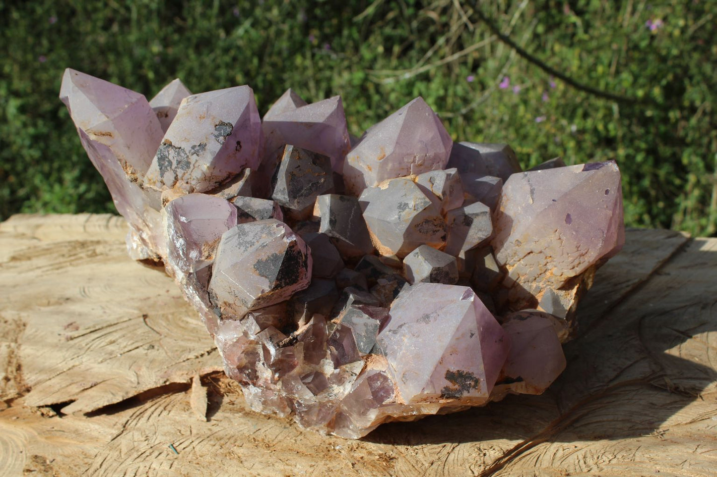 Extra large Zambian quartz crystal cluster