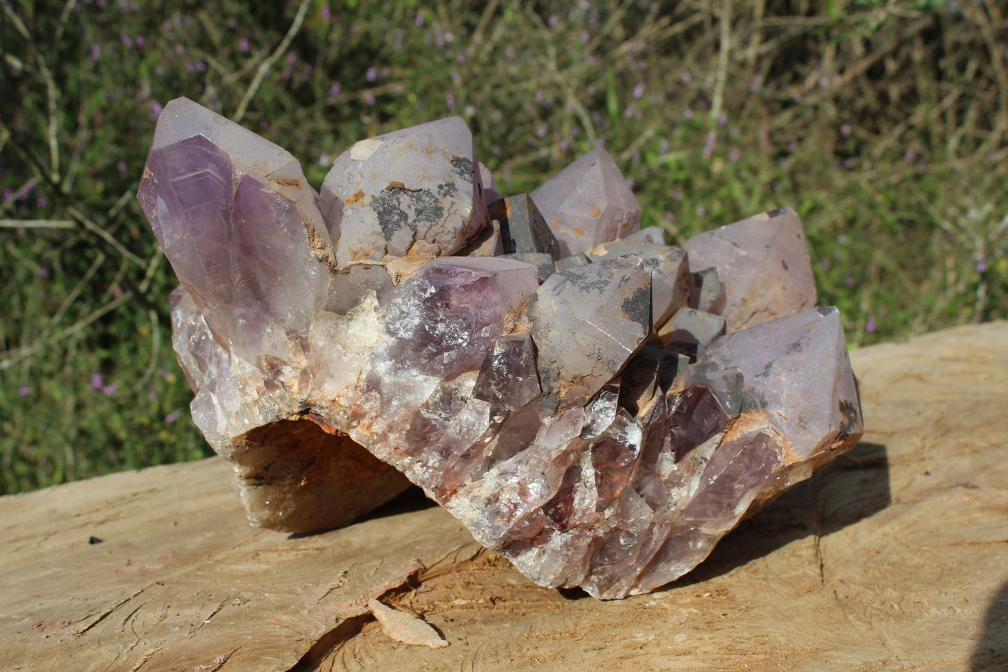 Extra large Zambian quartz crystal cluster