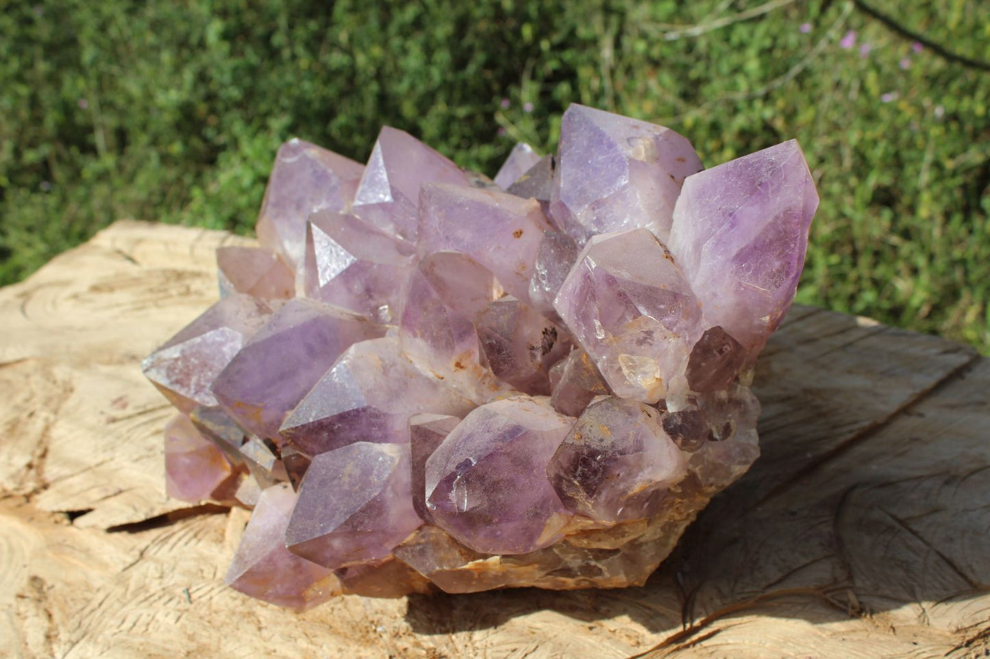 Extra large Zambian quartz crystal cluster