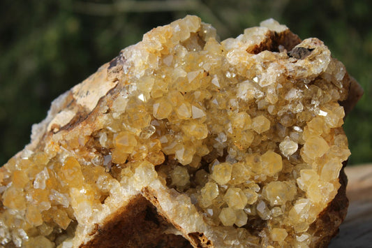 Limonite drusy Quartz specimen from Zambia