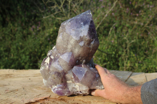 Huge amethyst crystal from Zambia