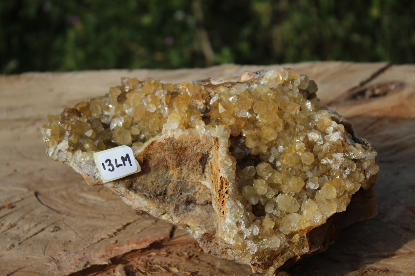 Limonite drusy Quartz specimen from Zambia