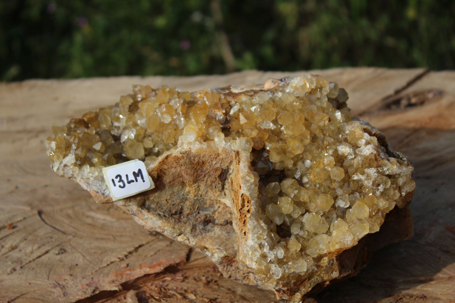 Limonite drusy Quartz specimen from Zambia
