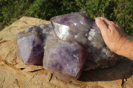 huge amethyst cluster from Mumbwa, Zambia