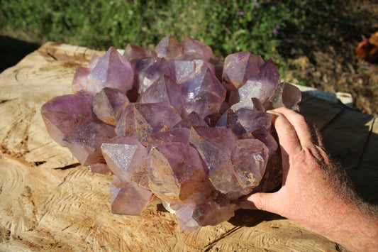 XL amethyst cluster from Mumbwa, Zambia